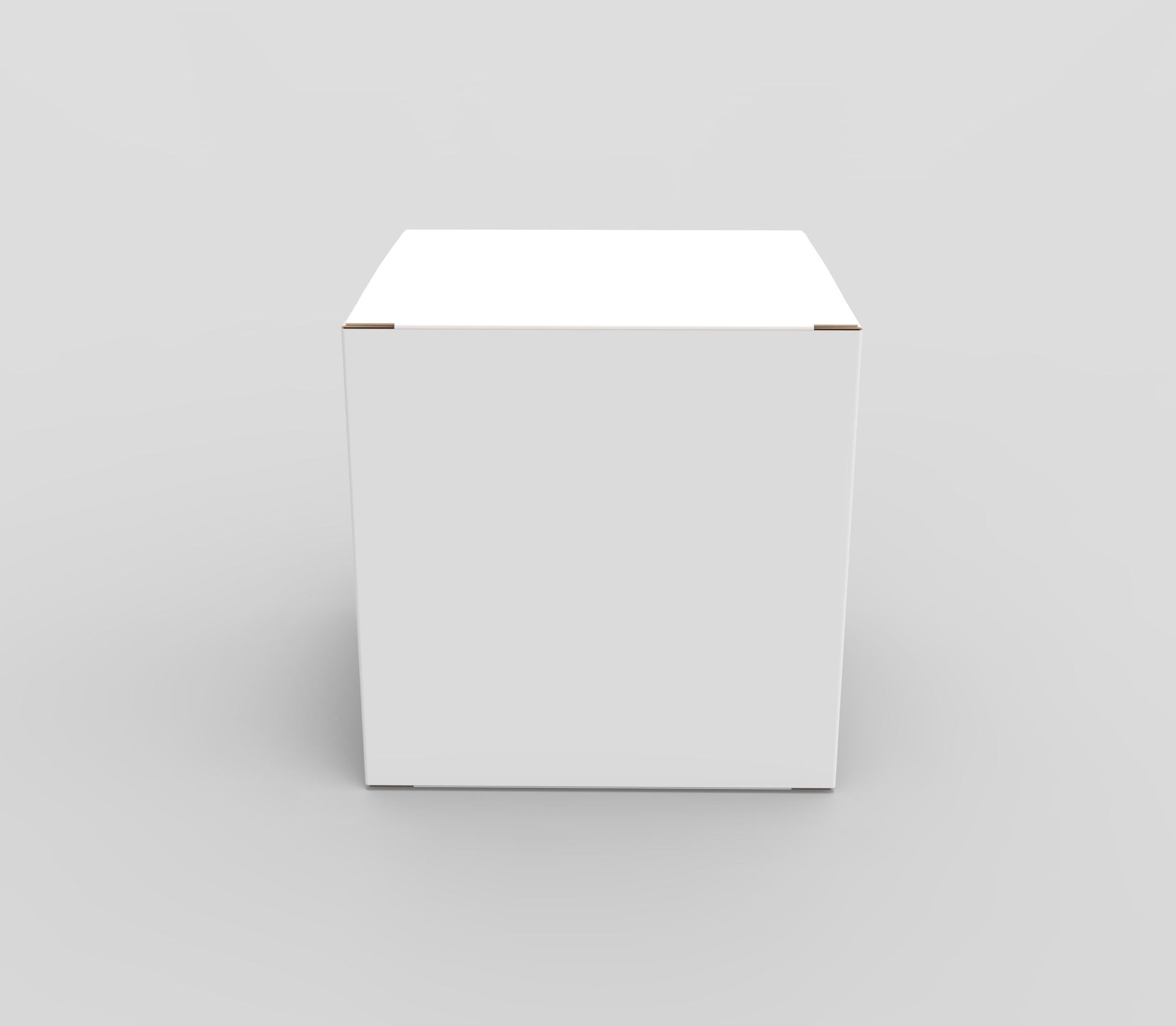 White paper box mockup 3D model_2