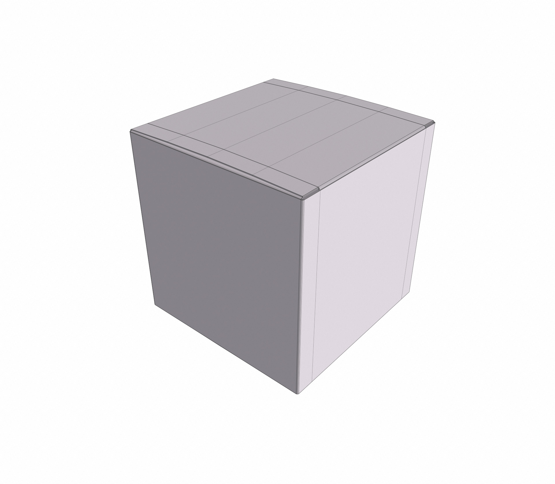 White paper box mockup 3D model_9