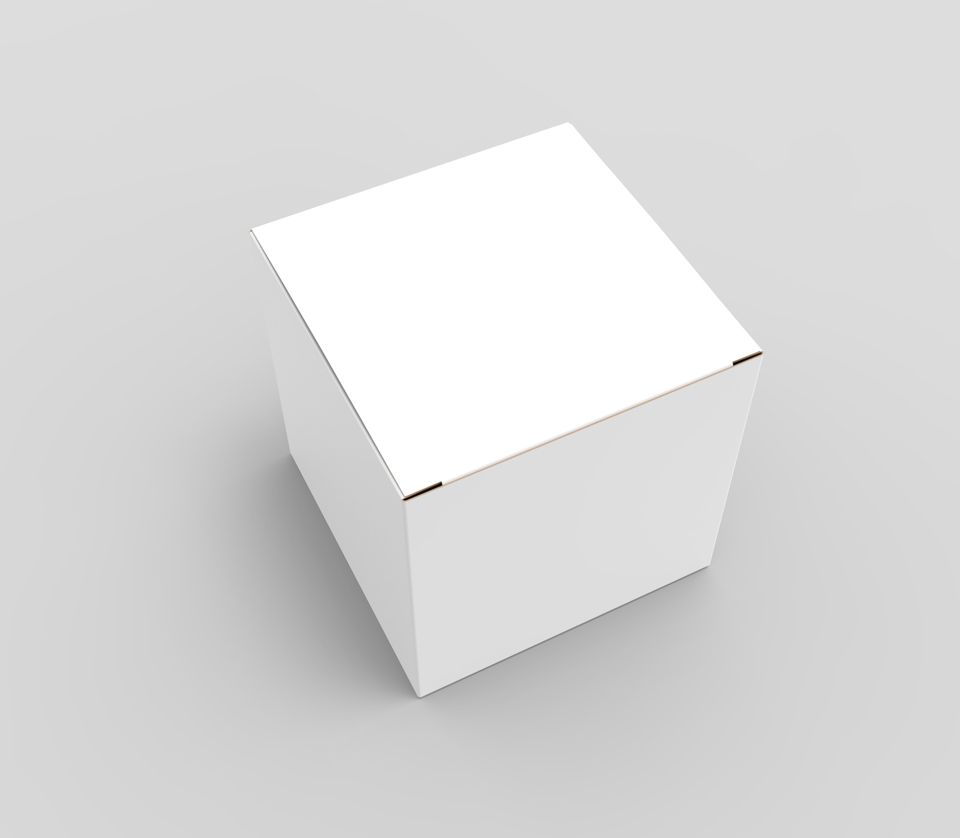 White paper box mockup 3D model_4