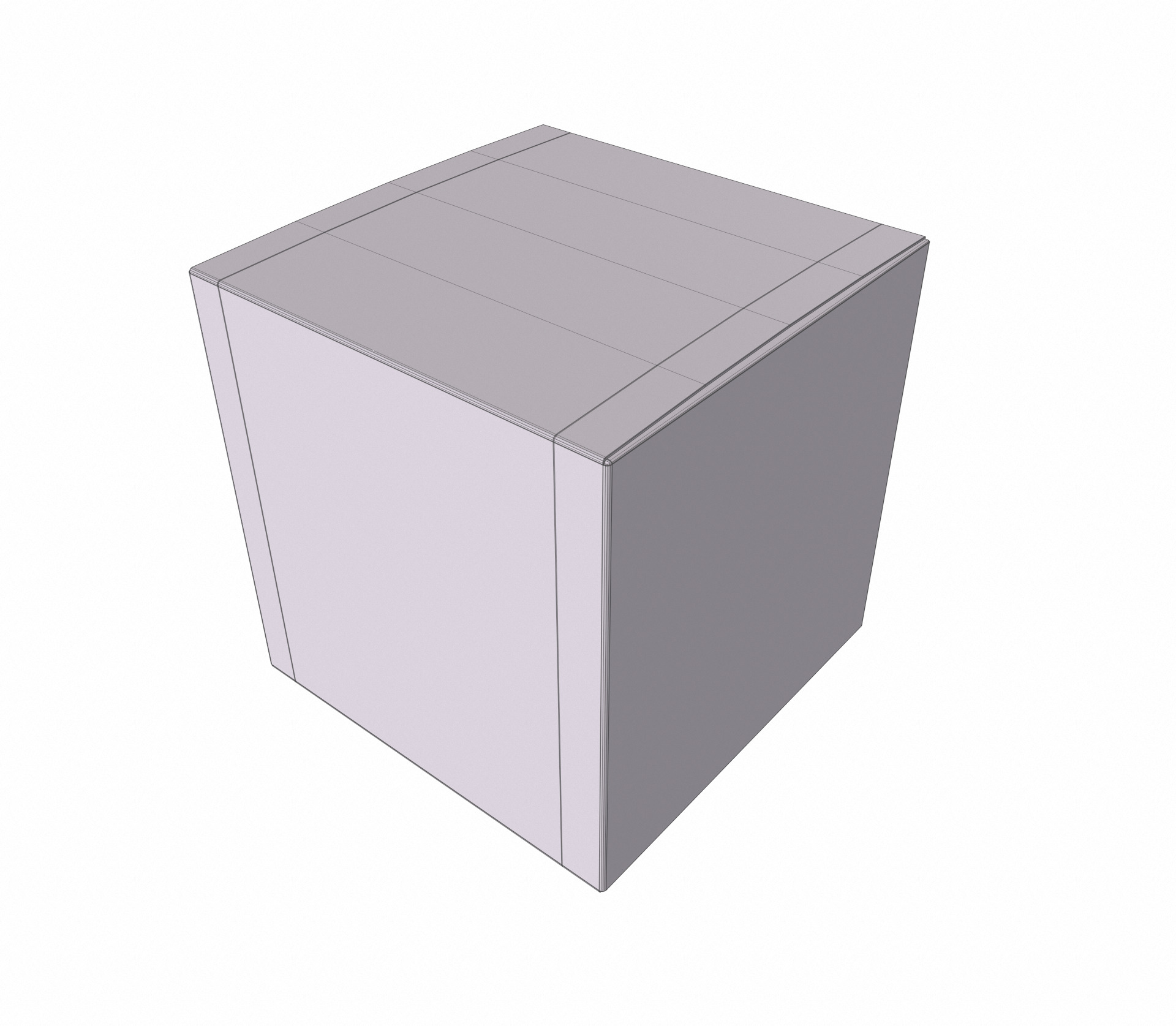 White paper box mockup 3D model_11