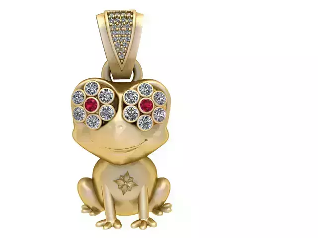FROG PENDANT 3D PRINTABLE MODEL