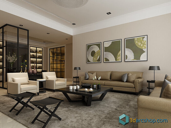 Living Room interior 3D model