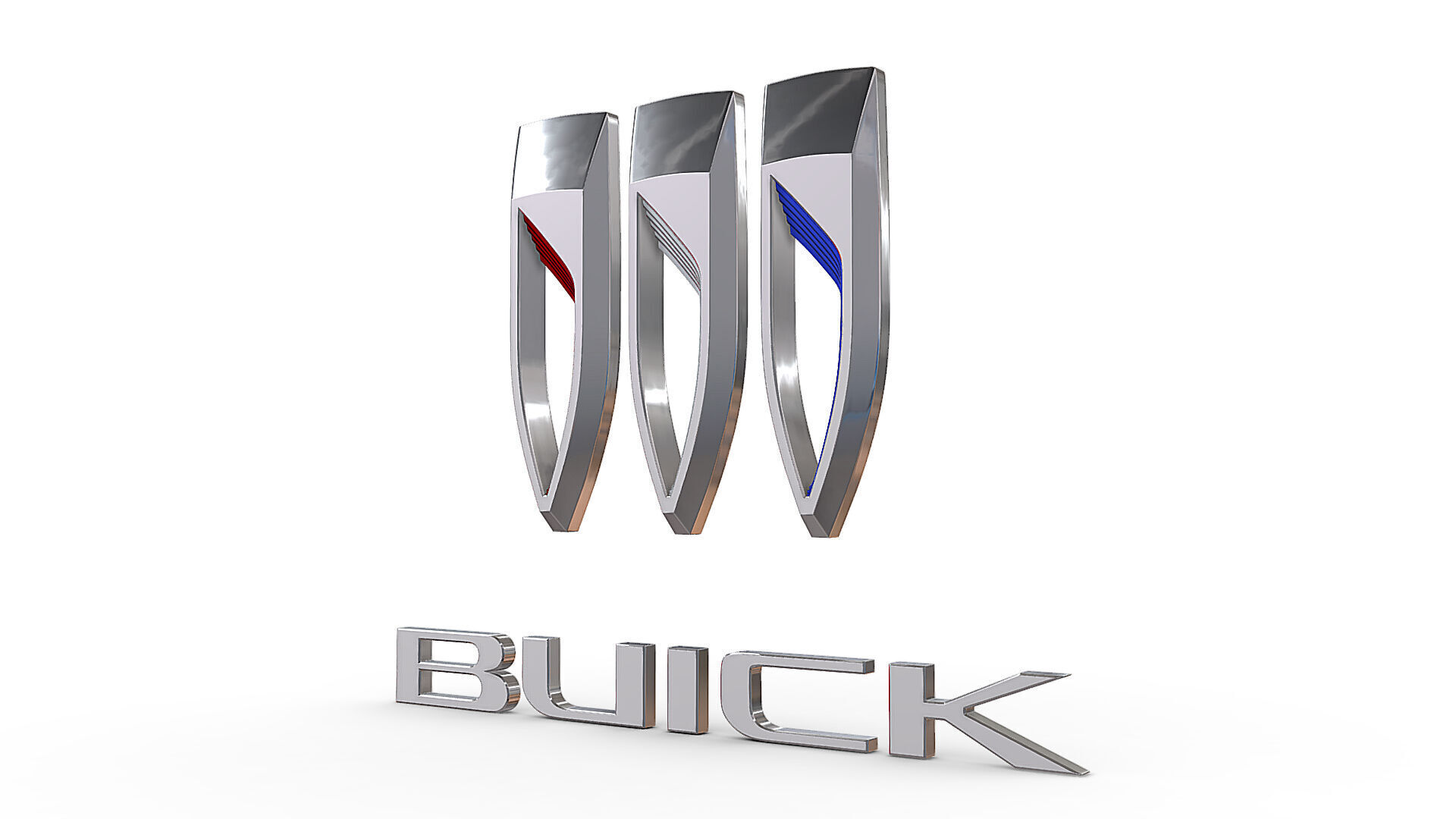 buick new logo 3D model_2