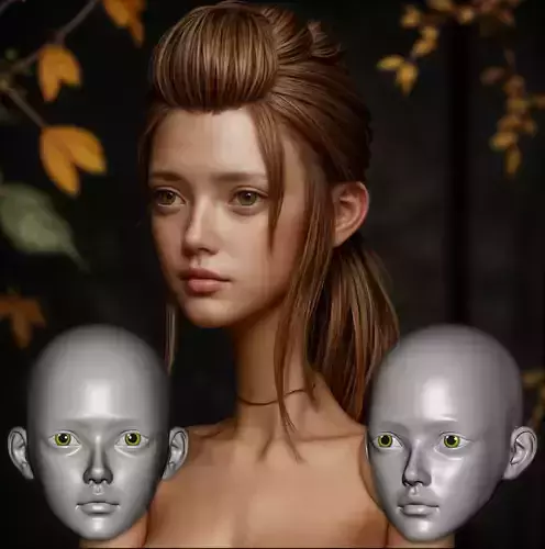 13 - BJDSculpture BJDModeling 3DDollHead CustomBJDSculpt