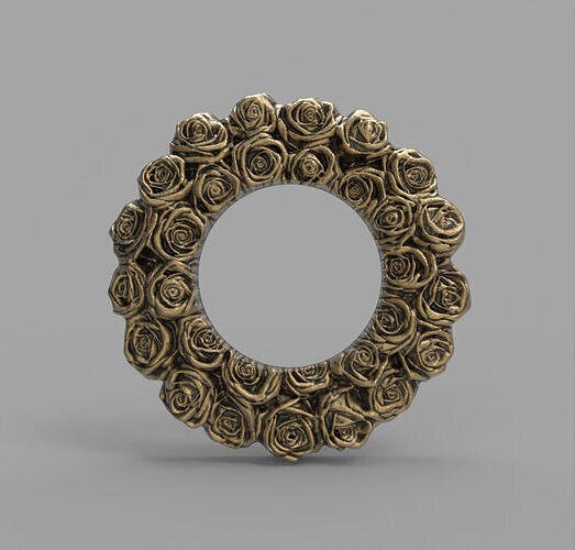 valentines day rose photo frame decor  3D print model