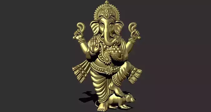 ganesh ji 3d murti solid