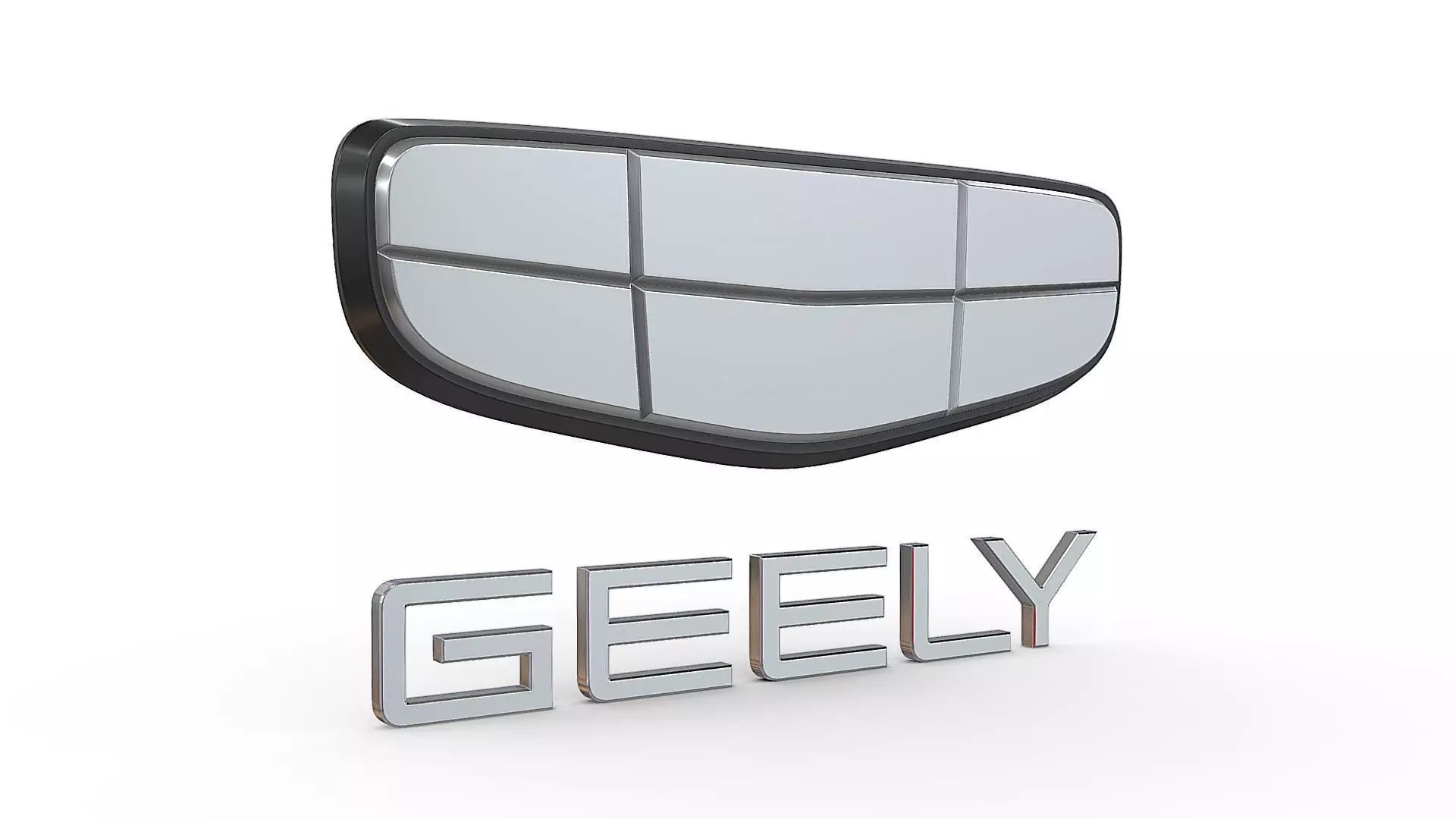 geely new logo 3D model