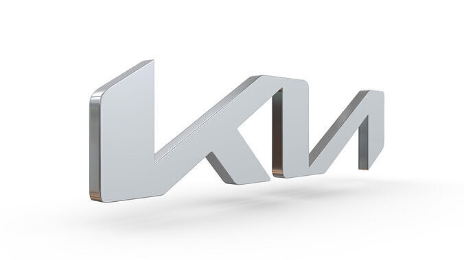 kia new logo 3D model