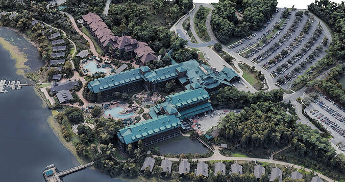 Disney Wilderness Lodge Orlando 3D model