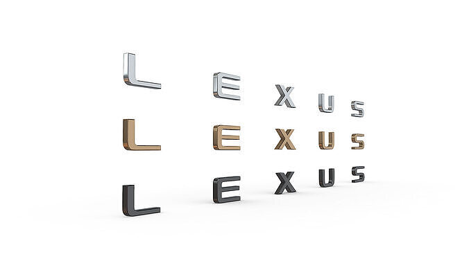 lexus nameplate logo 3D model