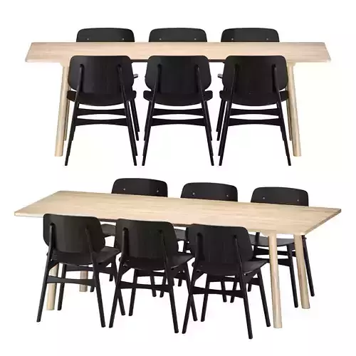 Soborg chair and dining table taro