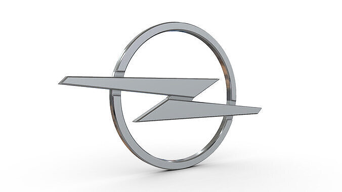 opel new logo 3D model
