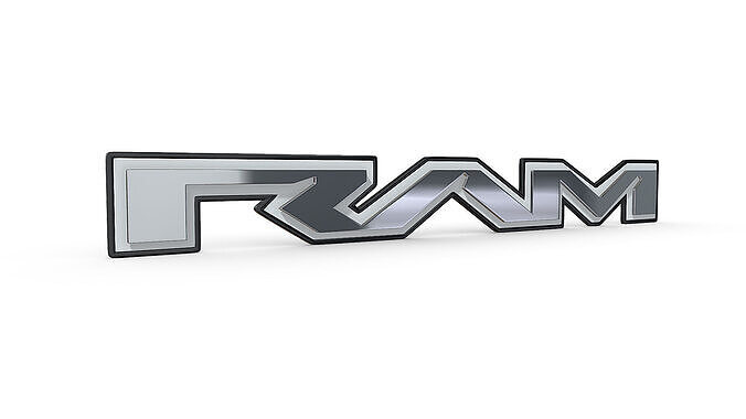 ram new logo 3D model