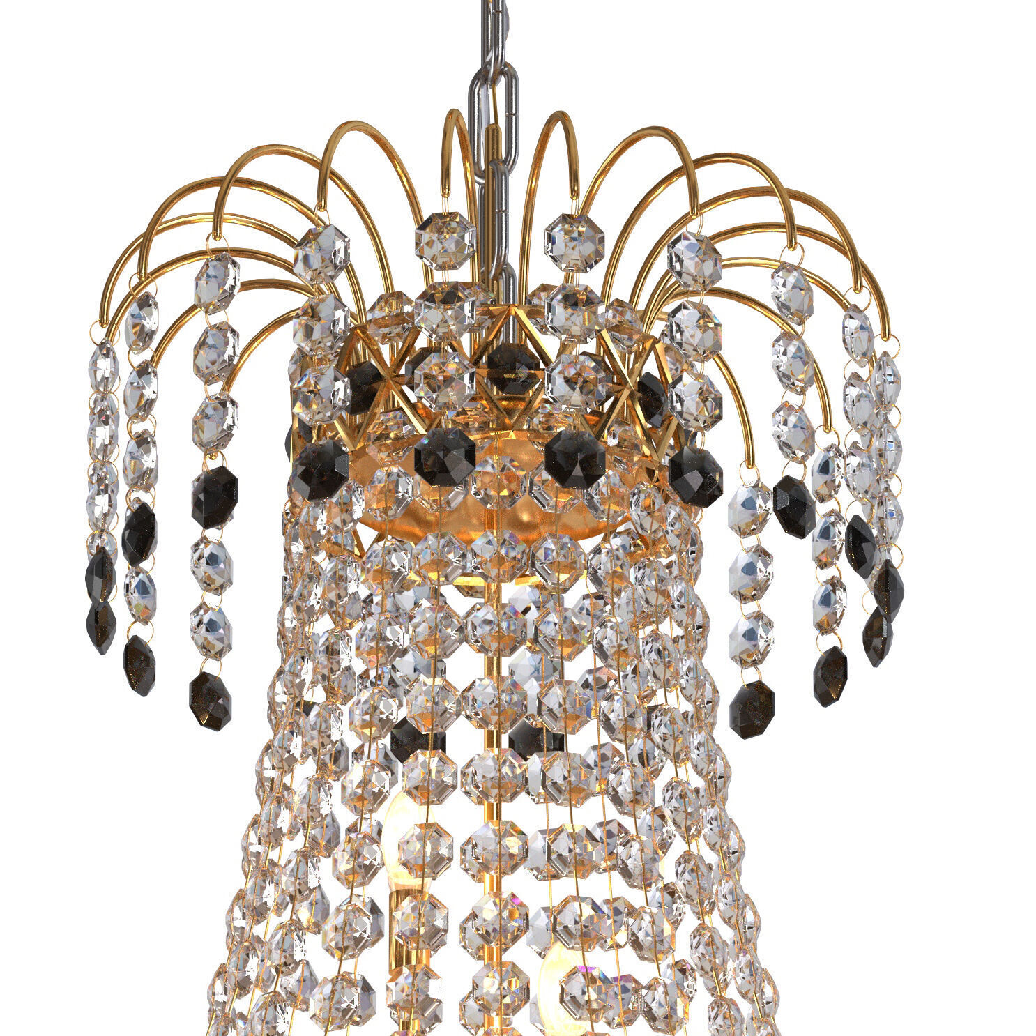 S S Traders Big Size Crystal Chandelier Ceiling Lamp 3D model_4
