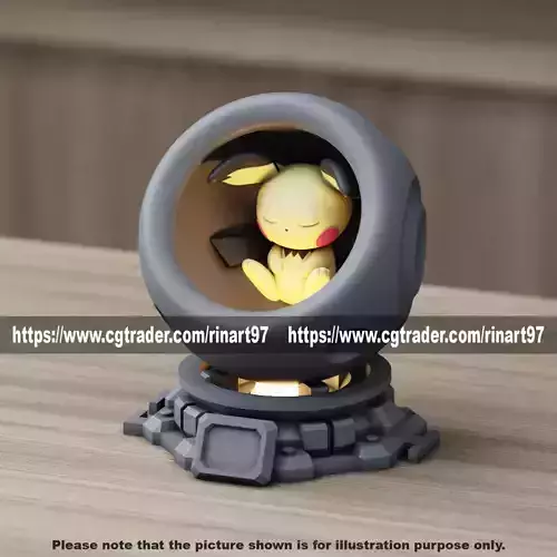 Pichu in healing machine pods from pokemon