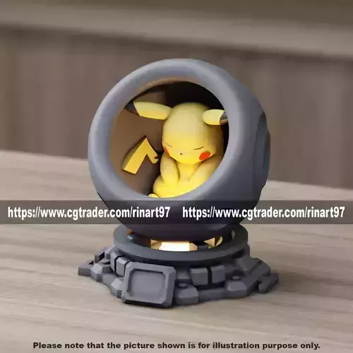 Pikachu in healing machine pods from pokemon