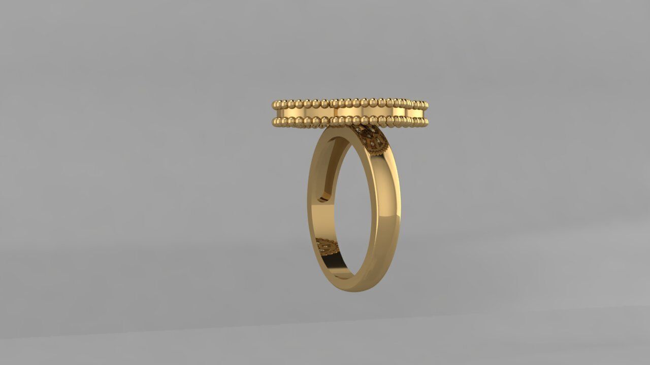 Ring Van Cleef 3D print model_4