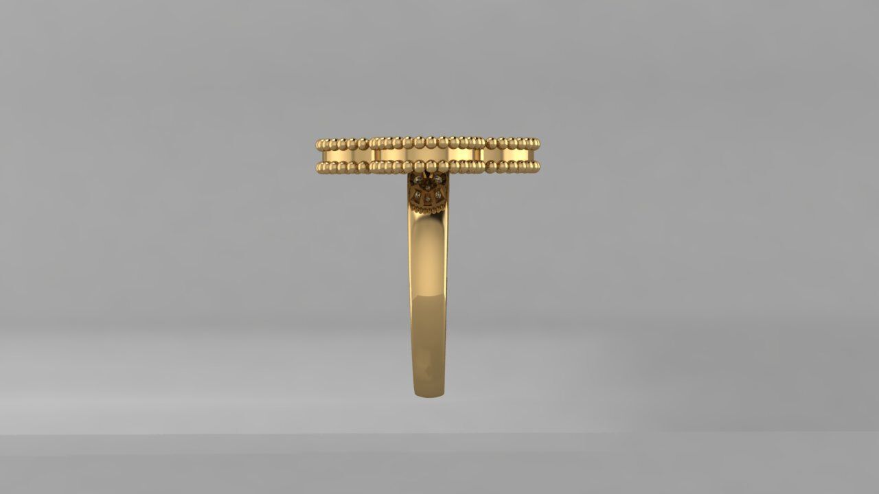 Ring Van Cleef 3D print model_5
