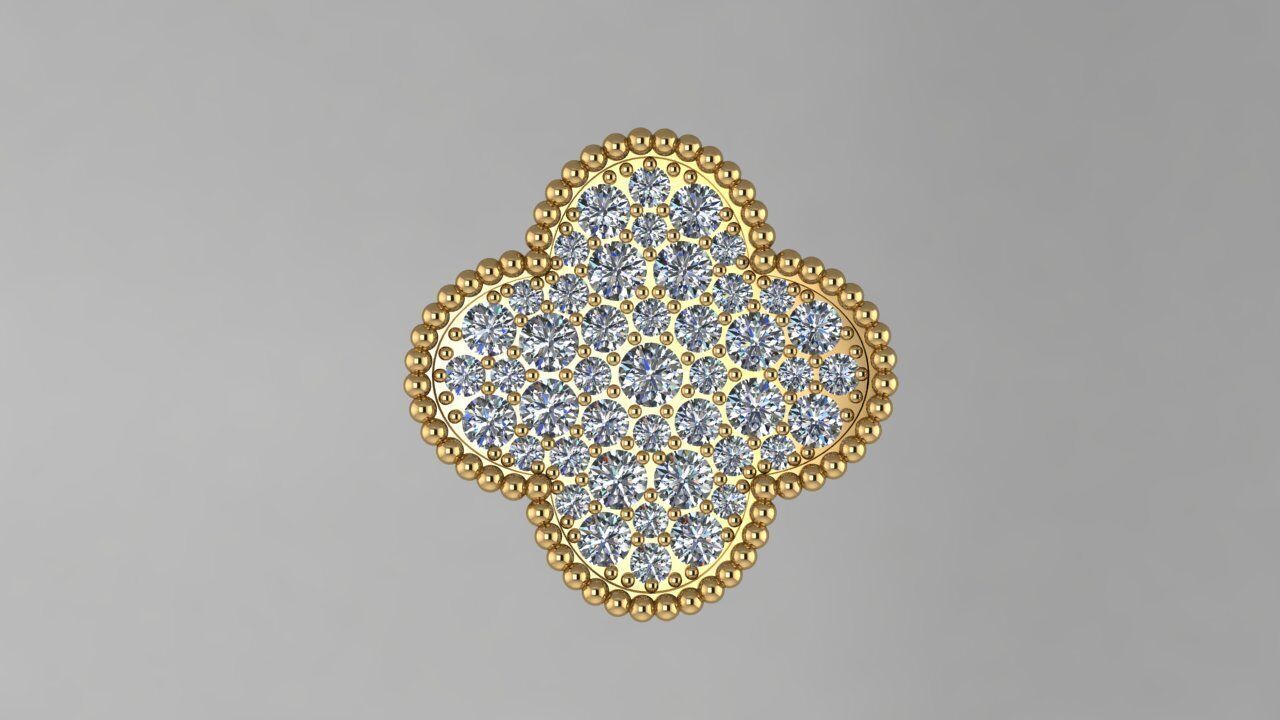 Ring Van Cleef 3D print model_2