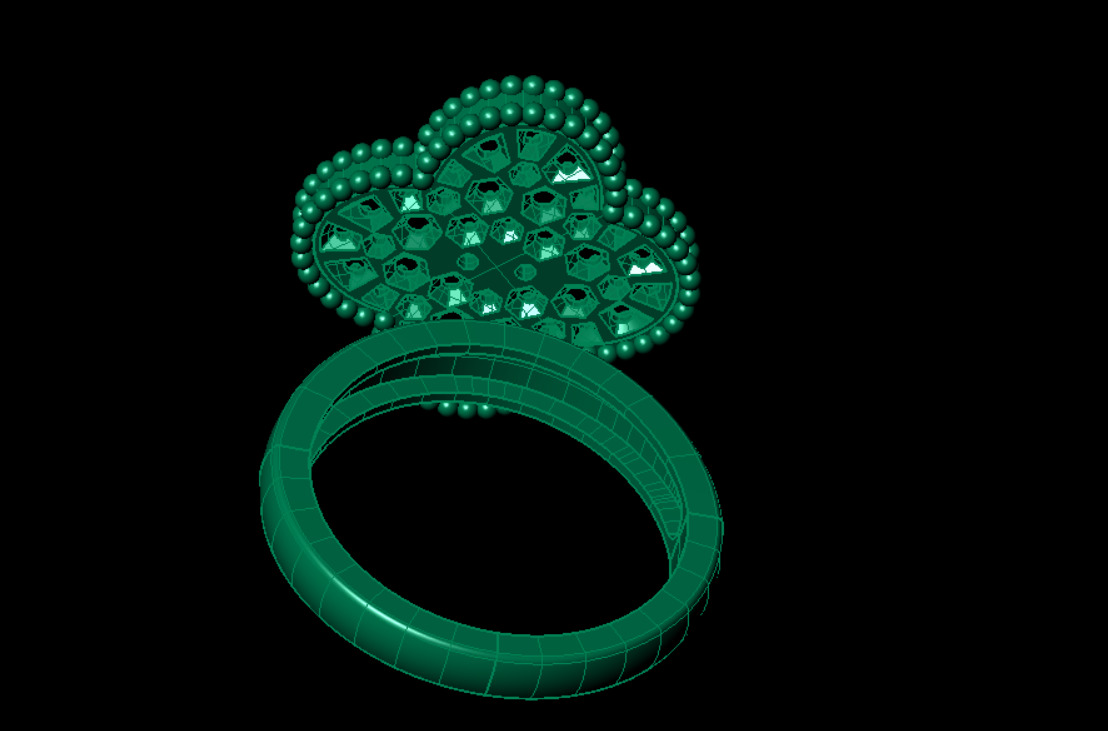 Ring Van Cleef 3D print model_7