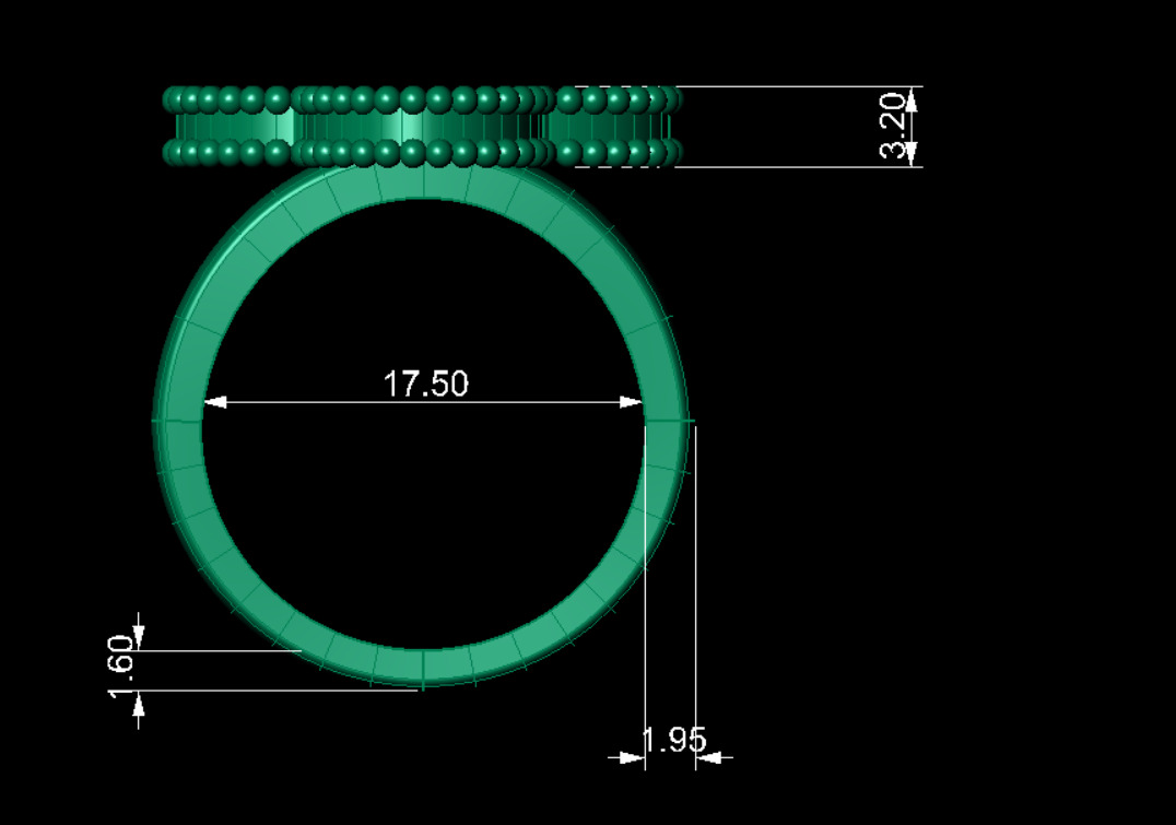 Ring Van Cleef 3D print model_12