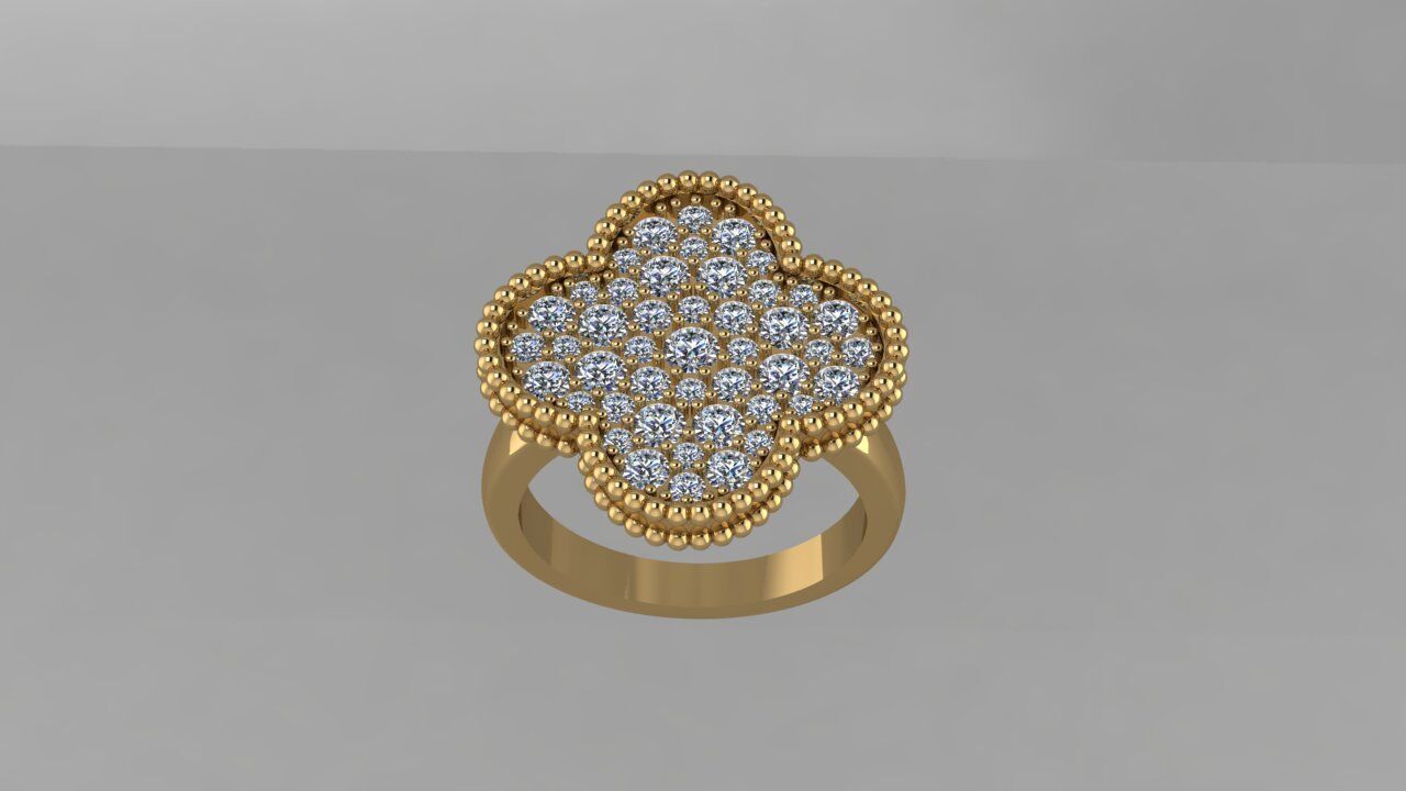 Ring Van Cleef 3D print model_1