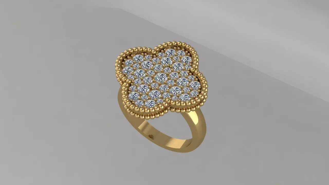 Ring Van Cleef 3D print model_0