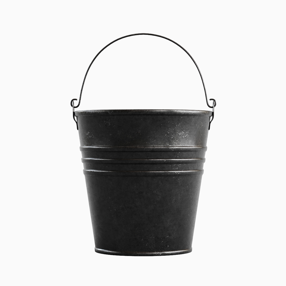 Steel Bucket Set C 3D model_19
