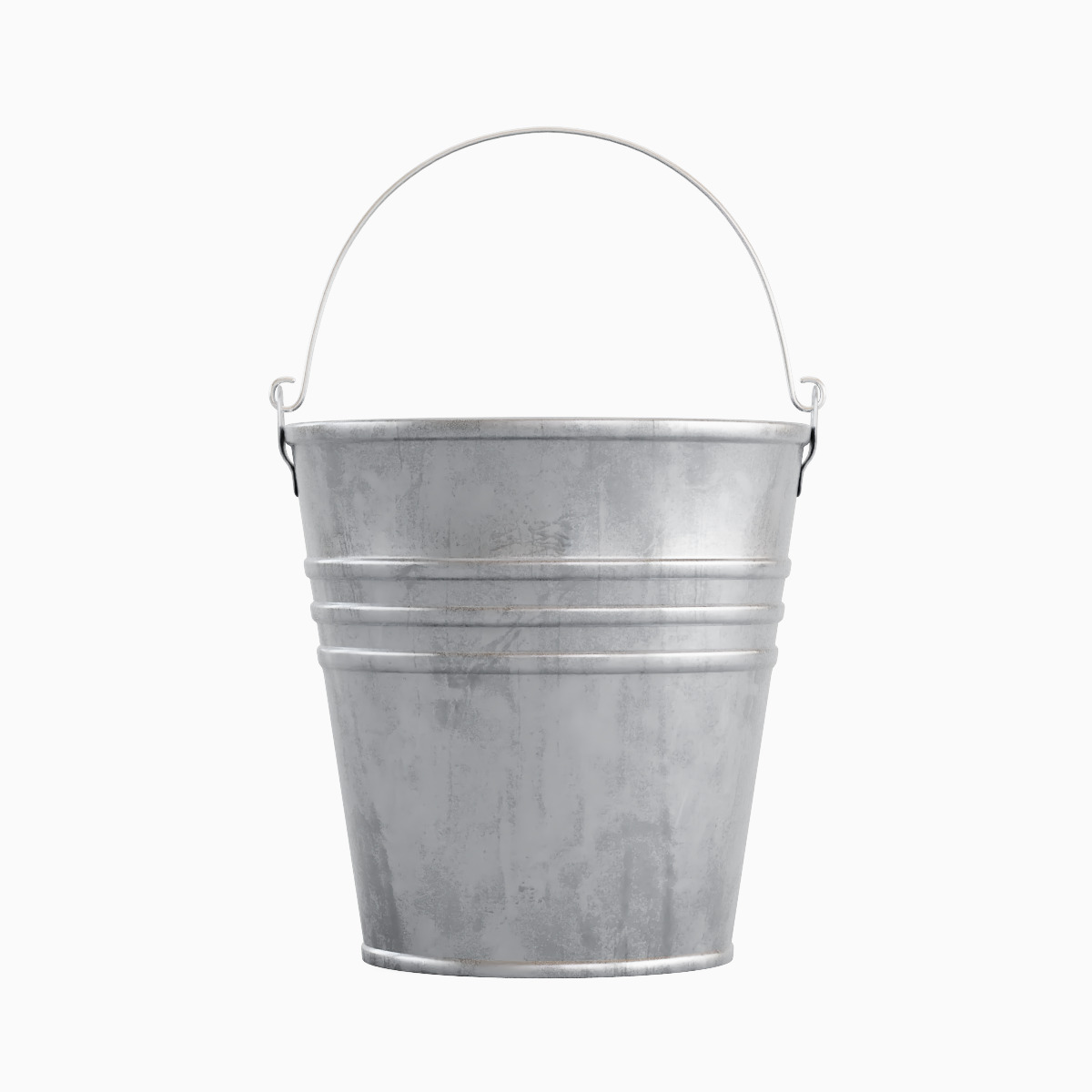 Steel Bucket Set C 3D model_25