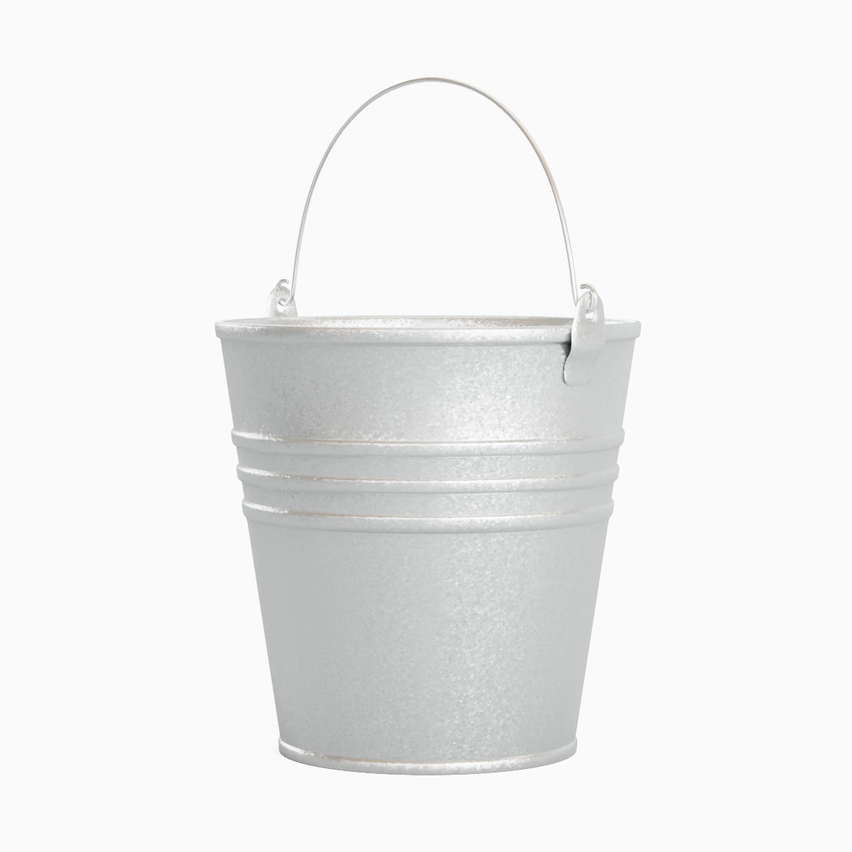 Steel Bucket Set C 3D model_9