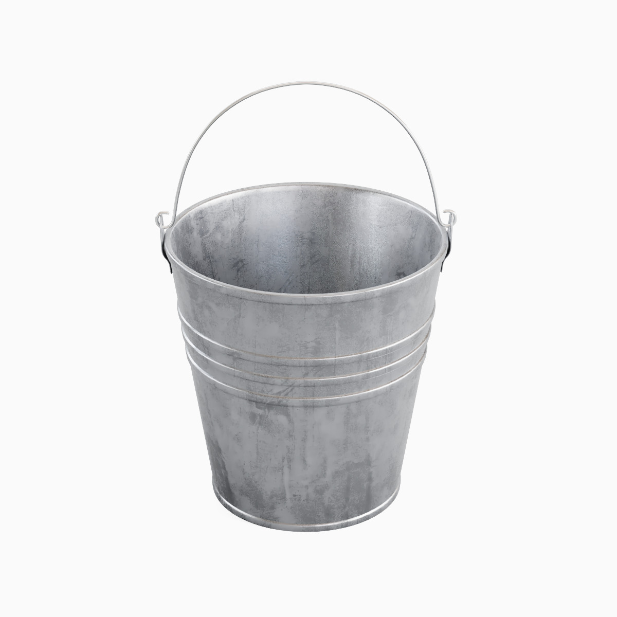 Steel Bucket Set C 3D model_28