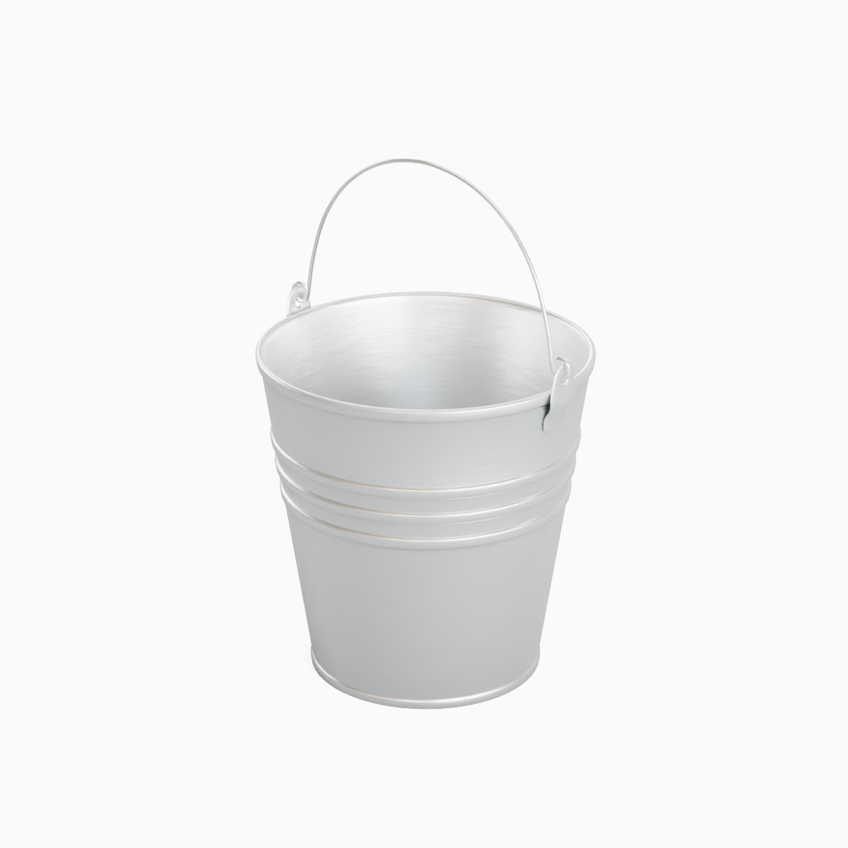 Steel Bucket Set C 3D model_6