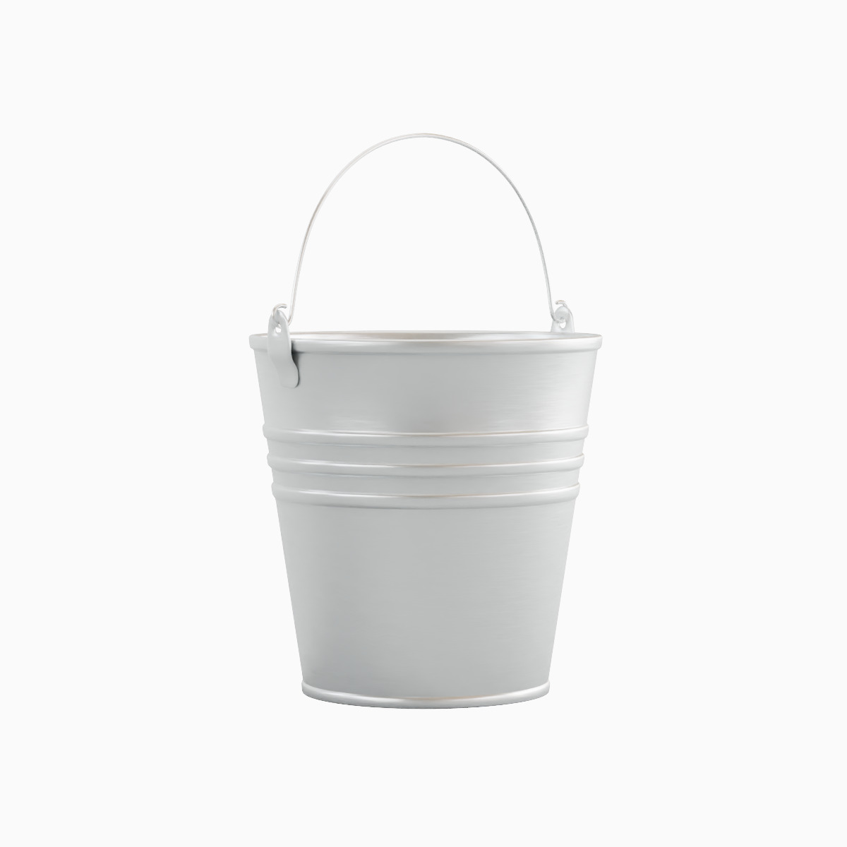Steel Bucket Set C 3D model_2