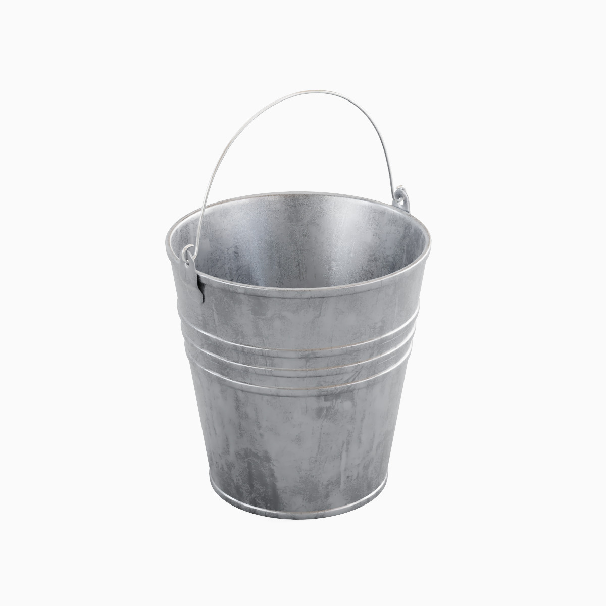 Steel Bucket Set C 3D model_29