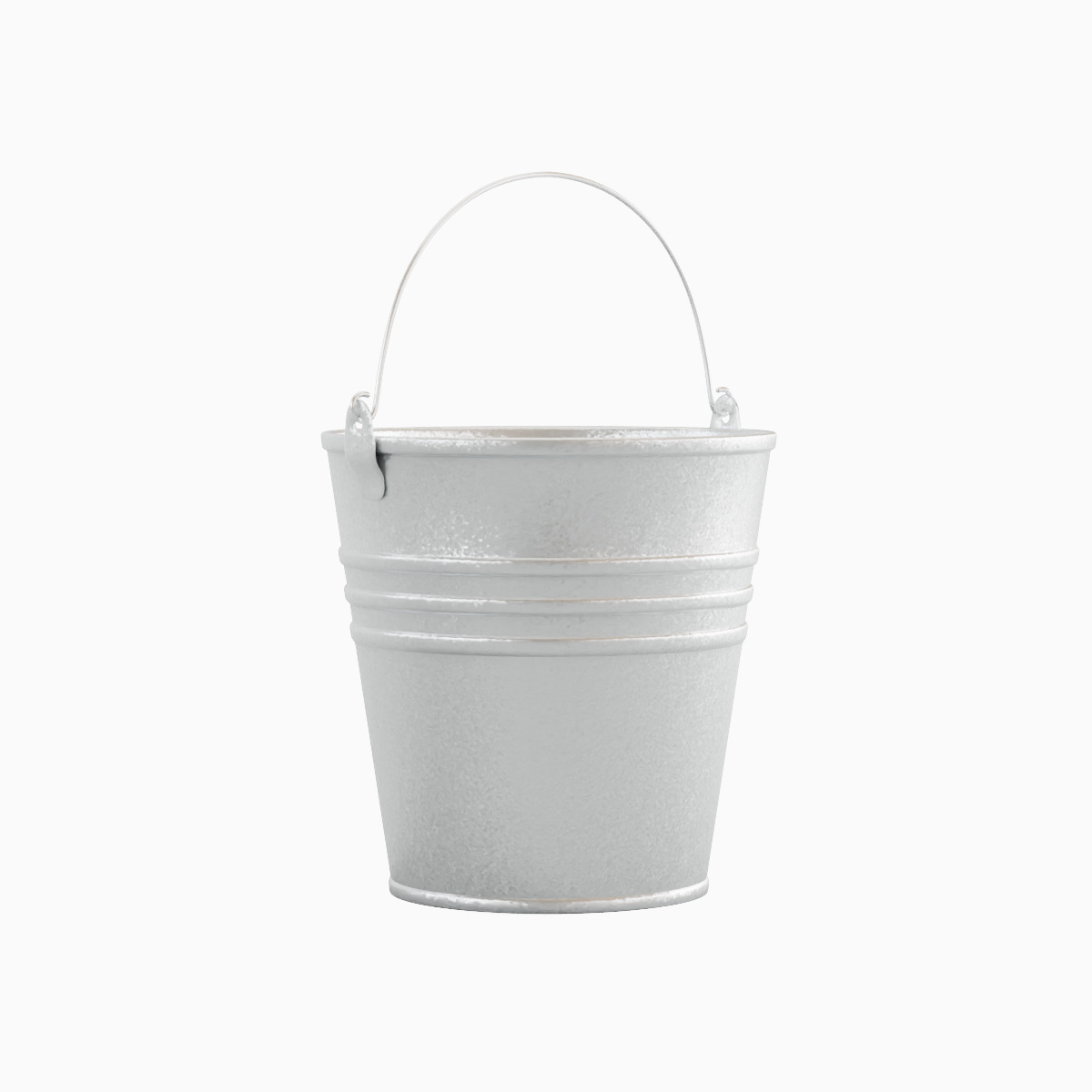 Steel Bucket Set C 3D model_8