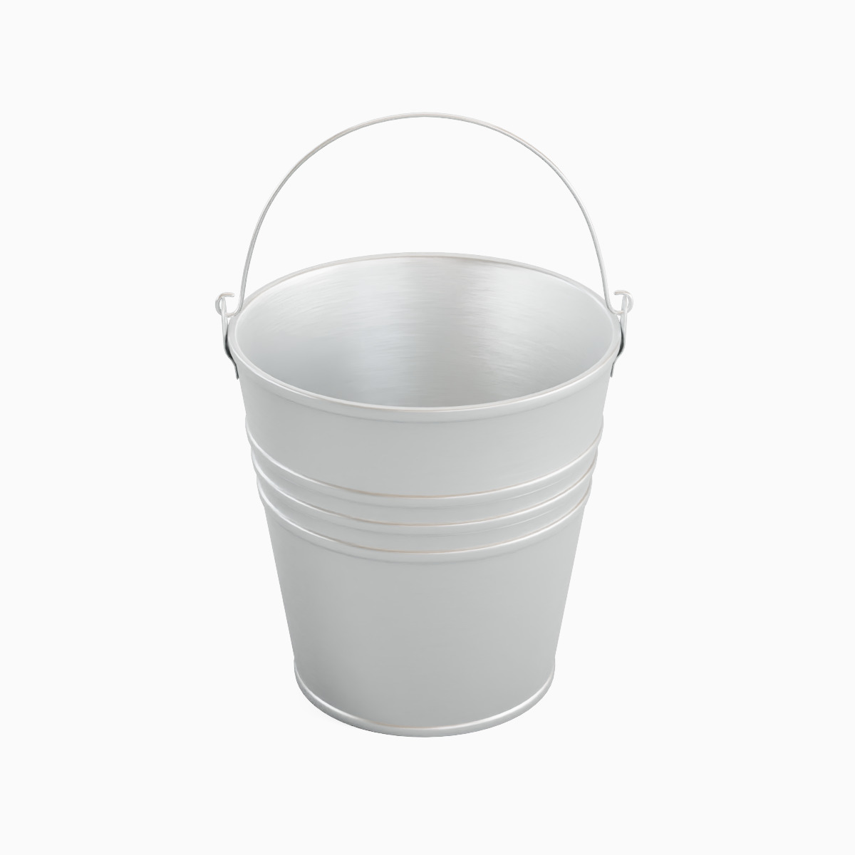 Steel Bucket Set C 3D model_4