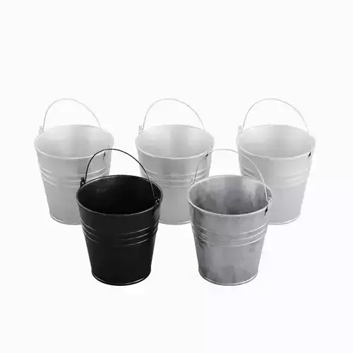 Steel Bucket Set C 3D model