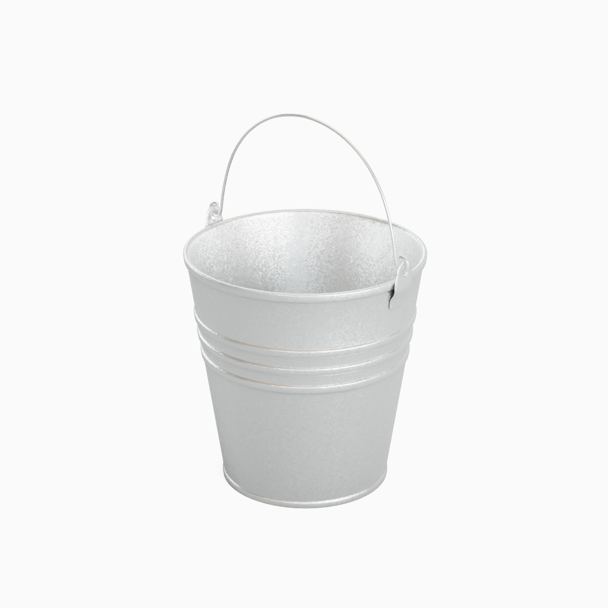 Steel Bucket Set C 3D model_12