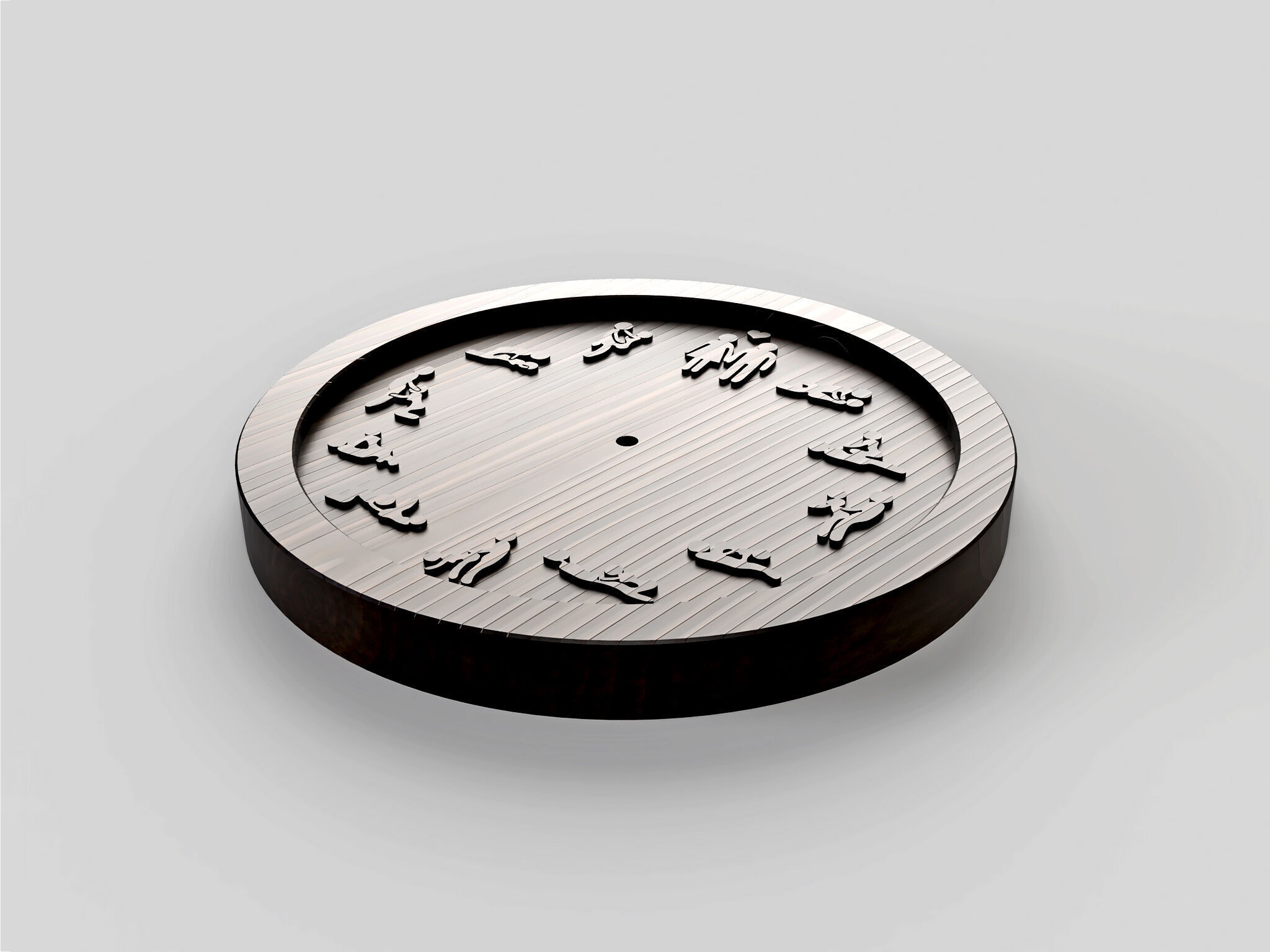 Erotic Wall Clock Design DXF SVG STL for 3D Print  3D print model_4