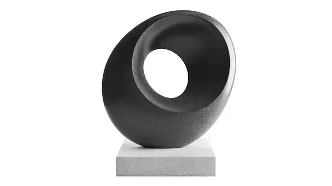 Abstract stone sculpture