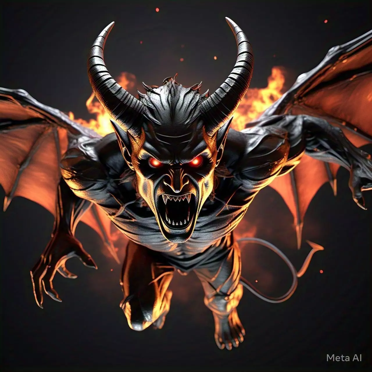 Devil 3d model Low-poly 3D model_0
