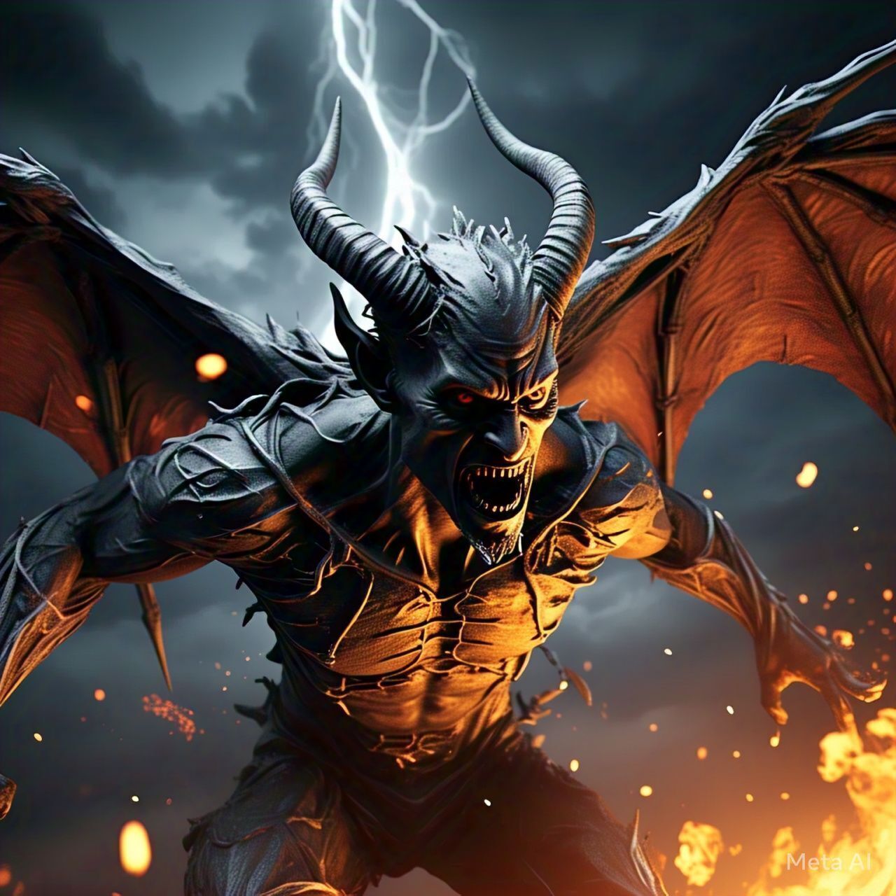 Devil 3d model Low-poly 3D model_4