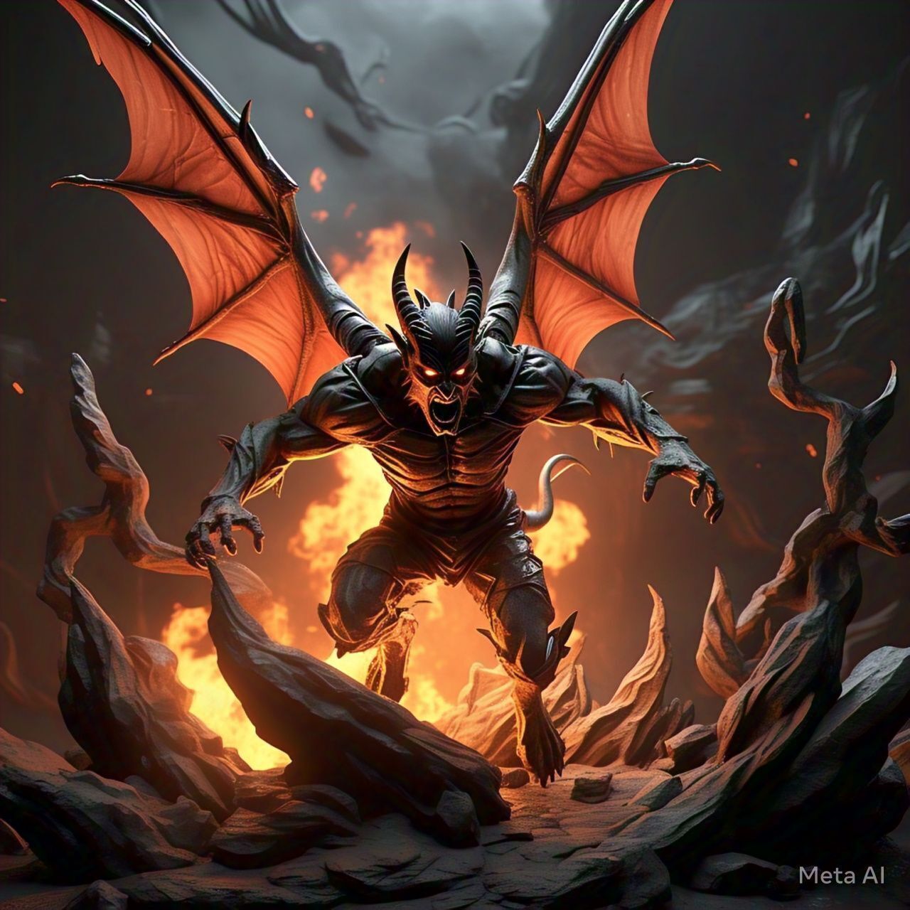 Devil 3d model Low-poly 3D model_2