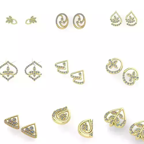 40 diamond stud earrings