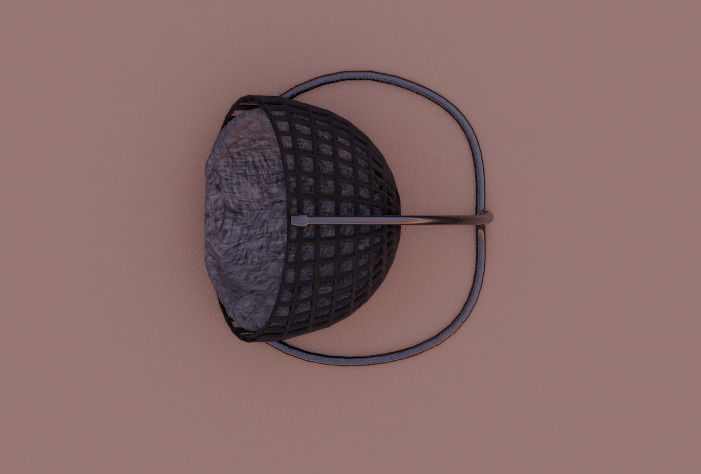 Hanging swing 3D Low-poly 3D model_7