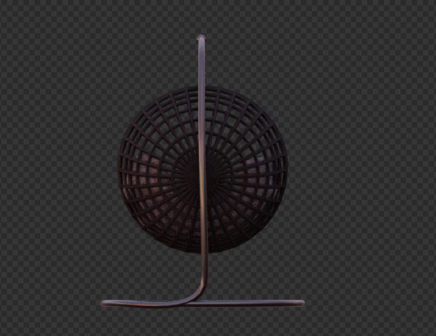 Hanging swing 3D Low-poly 3D model_6