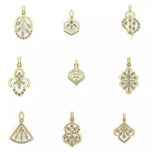 40 diamond pendants 