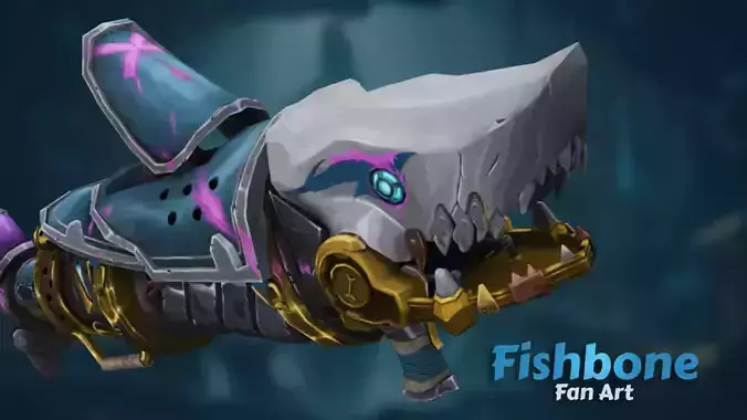 Arcane Jinx Fishbone - Hand-Painted