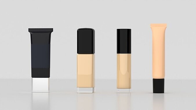 makeup foundation products Low-poly 3D model