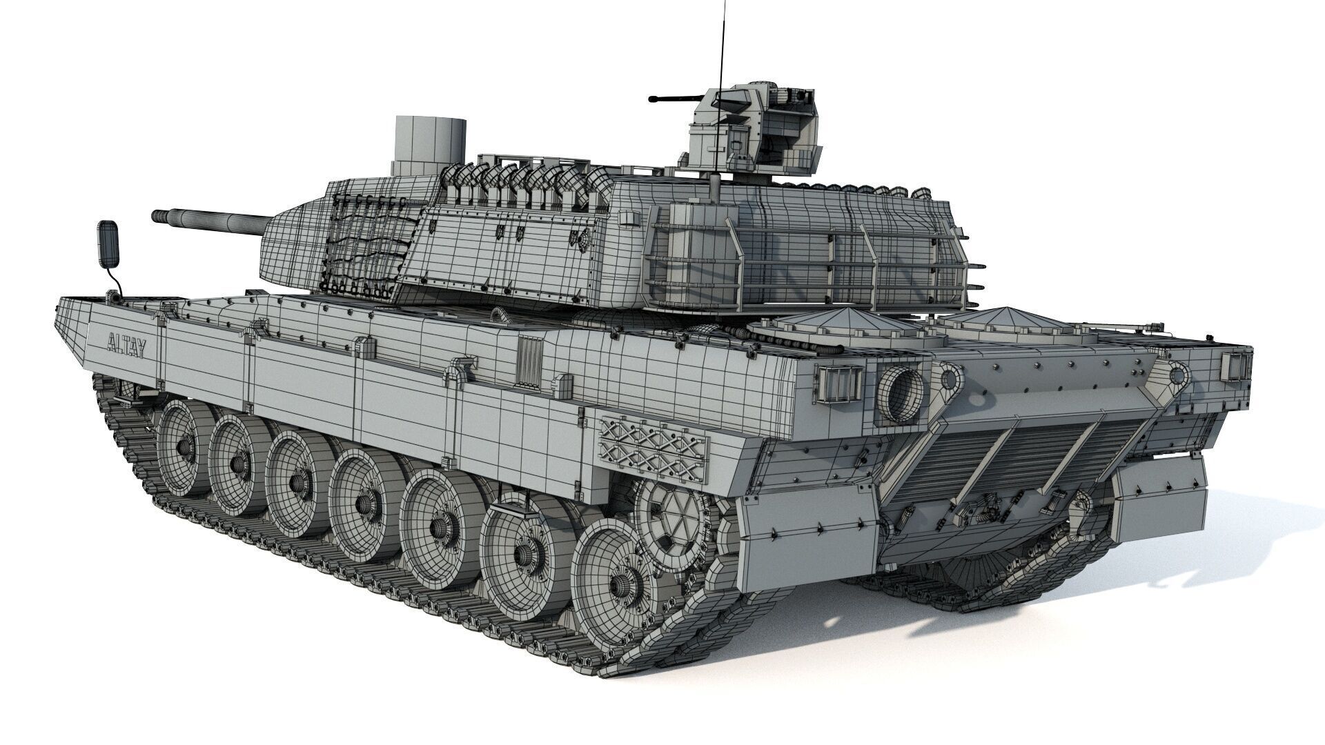 Tank Altay 3D model_13
